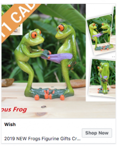 pervert frog figurine